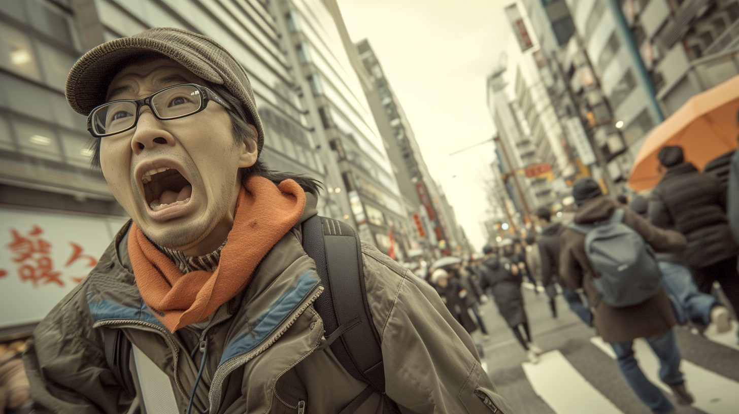 Chinese Cases #54　中国語で「日本語話せないなら入店しないで」と書かれた看板
